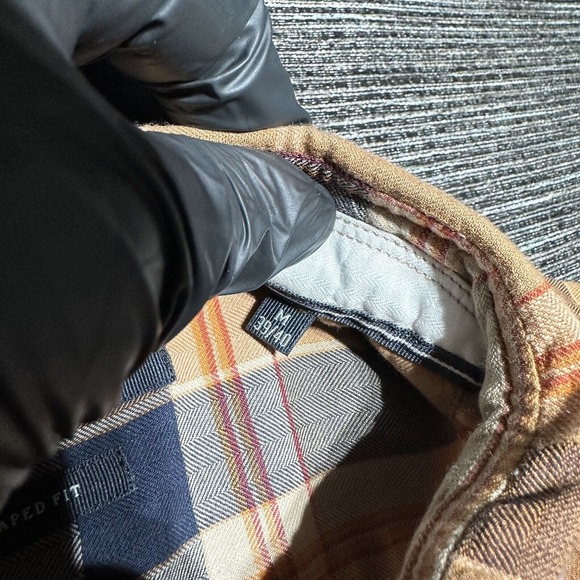 Marc O’Polo Shirt Men’s M Blue Orange Shape Fit Long Sleeve Button Up - Picture 4 of 12